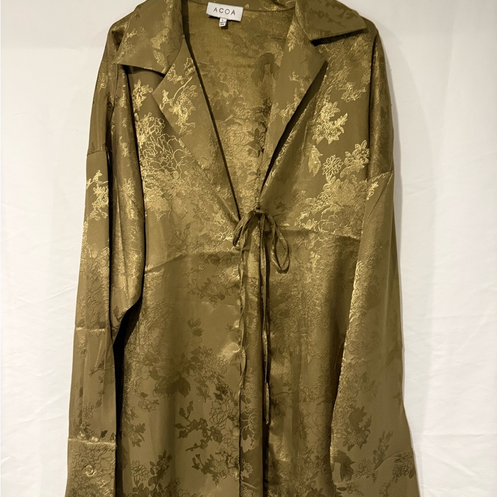 ACOA Women's Gold Floral Top